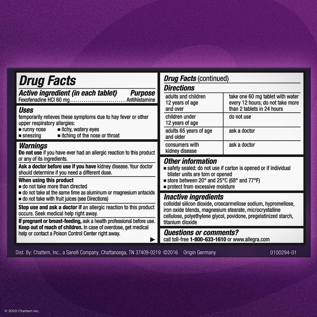 12HR Allergy Relief Tablets for Adults - 24 Count