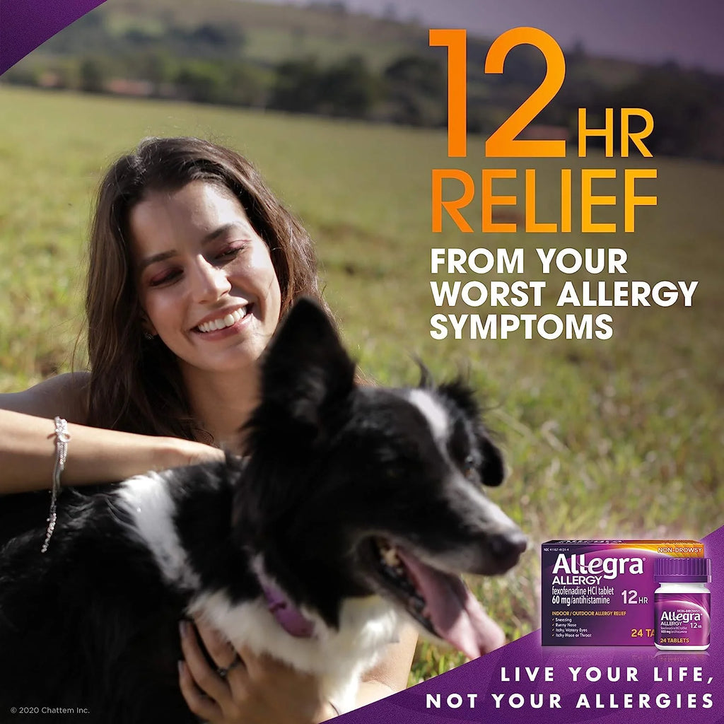 12HR Allergy Relief Tablets for Adults - 24 Count