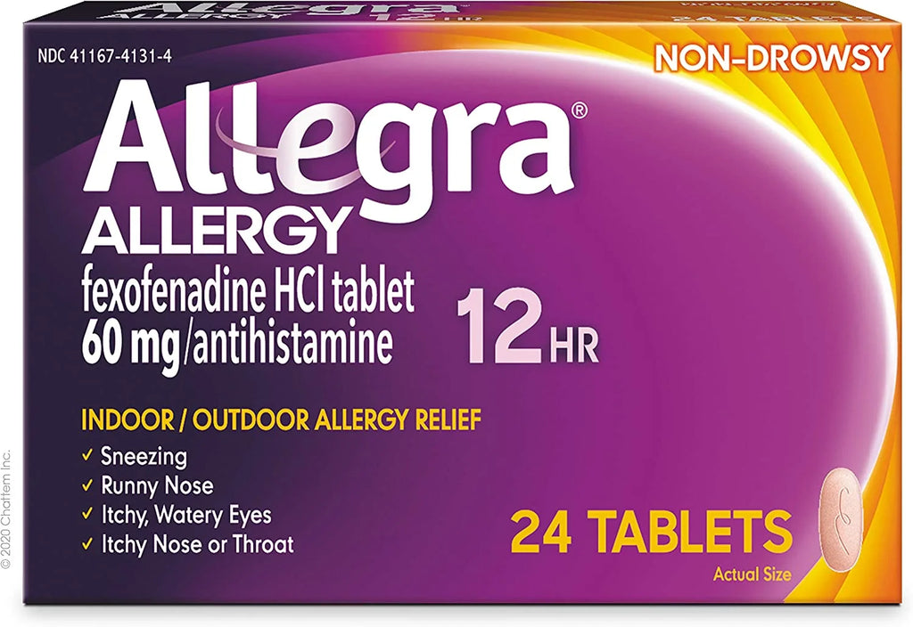 12HR Allergy Relief Tablets for Adults - 24 Count