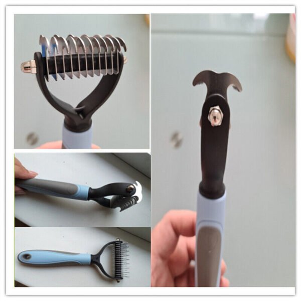 Maxpower Planet Original Pet Grooming Rake - Double-Sided Deshedding Dematting Tool, Undercoat Rake for Dogs & Cats, Extra-Wide Dog Grooming Brush & Deshedder Comb for Long Hair, Reduces Shedding 95% - Image 6