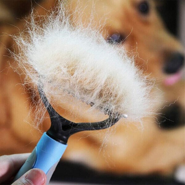 Maxpower Planet Original Pet Grooming Rake - Double-Sided Deshedding Dematting Tool, Undercoat Rake for Dogs & Cats, Extra-Wide Dog Grooming Brush & Deshedder Comb for Long Hair, Reduces Shedding 95% - Image 7