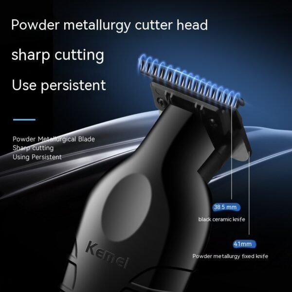 KM-2299 Electrical Hair Cutter USB Oil Head Engraving Electric Clipper - Image 9