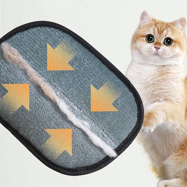 Pet Hair Remover Gloves Deshedding Brush Glove For Dog Cat Rabbit With Long Short Curly Hair - Image 3